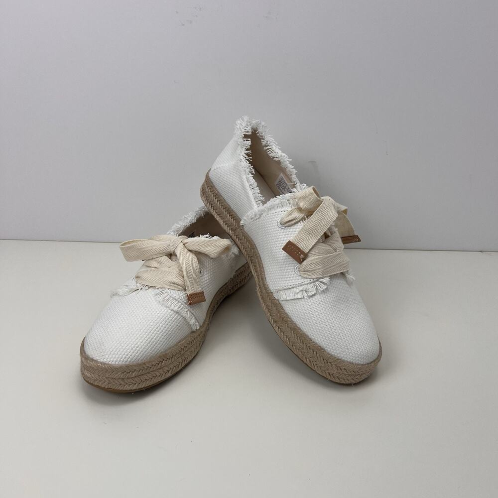 NWOT Woman's Size 10 Sneakers TOMS Carolina Lace Up Platform Espadrille Sneaker